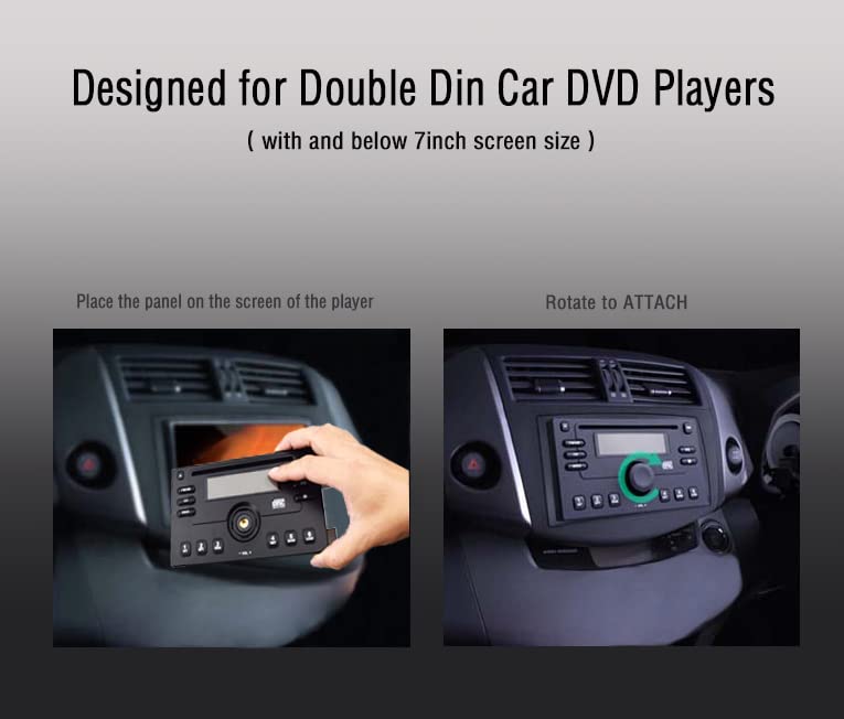 [Australia - AusPower] - 7 INCH Security Face Panel for Double Din CAR DVD Player Anti-Theft Panel 