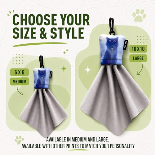 SPUDZ Classic Microfiber Lens Cleaner – Clip-On Pouch, Washable – for Binoculars, Scopes, Glasses, Screens | Classic | Vibrant Unicorn, 6 x 6 Inch (3-Pack) 6 x 6 Inch (3-Pack)
