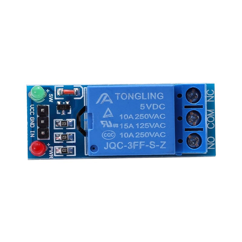 [Australia - AusPower] - Teyleten Robot 1 Channel Relay Module 5V DC with Optocoupler Isolation Support AVR/51/PIC Microcontroller 5pcs 