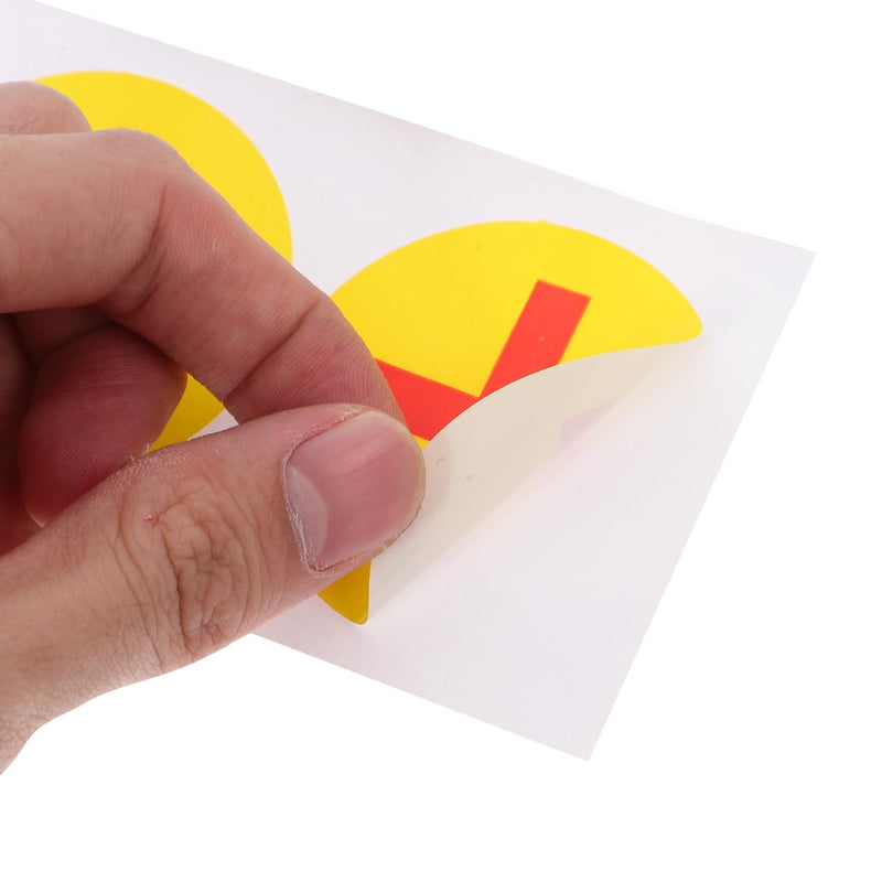 Waterproof Battery Polarity Stickers Self Adhesive 1.96 Inch Round Labels for Positive Negative Terminal Identification Tear Resistant Electrical Decals