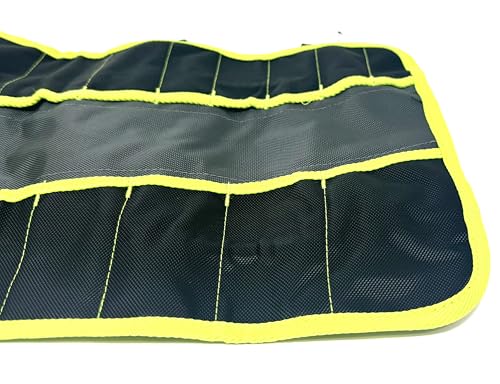 AWP pocket tool roll in rugged 1680D polyester with organized pockets and water-resistant construction