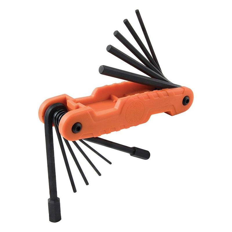 [Australia - AusPower] - Klein Tools NCVT2P Dual Range, Non-Contact Voltage Tester, 12-1000V AC & 70550 Hex Wrench Key Set, 11 SAE Sizes, Heavy Duty Folding Allen Wrench Tool with Extra Long Hex Keys 