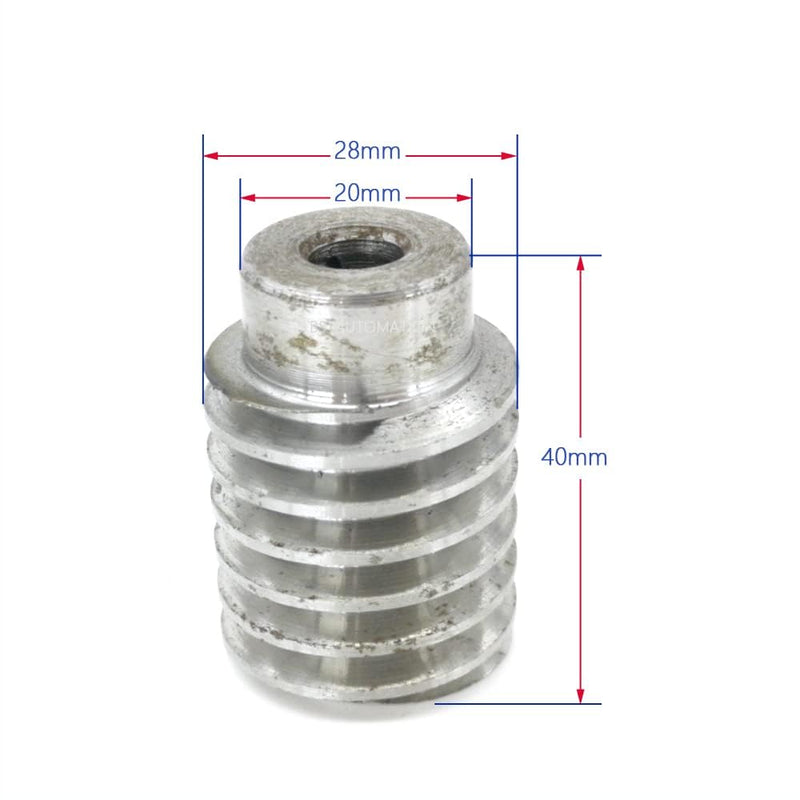 [Australia - AusPower] - Worm Gear Set 1.5M-20T 20:1 Ratio 1.5 Mod Carbon Steel Rod Shaft 20Teeth Brass Gear Wheel Reduce Transmission Part (Gear-8mm, Rod-8mm Bore) Gear-8mm 
