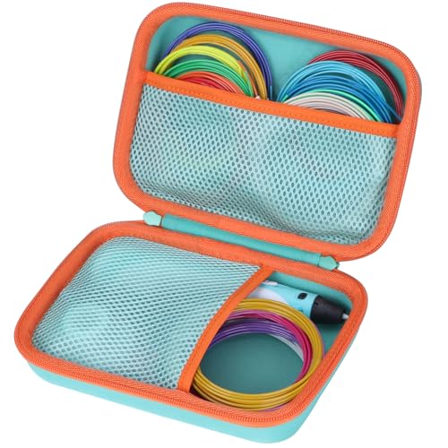 Lebakort 3D Printing Pen Case - Hard Case Compatible with SCRIB3D P1, MYNT3D Super, 3Doodler Start Pens (Mint Green) Mint Green