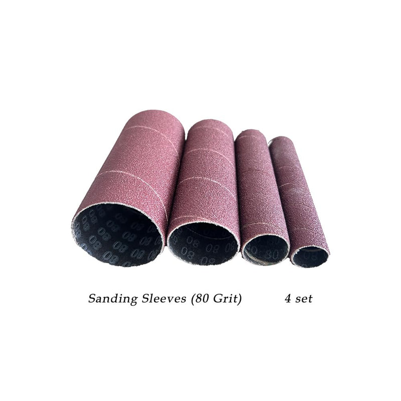 [Australia - AusPower] - Spindle Sander Drum Kit Including Sanding Cylinder, Sanding Drum (OD 3/4", 1", 1-1/2", 2") and Sanding Sleeves (80 Grit, 120 Grit and 240 Grit) 