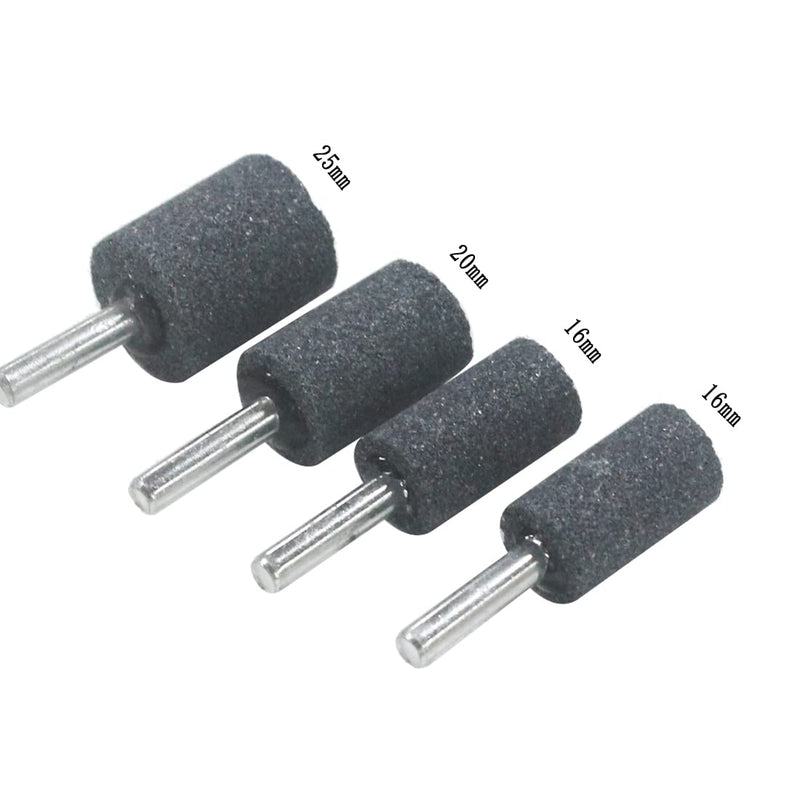 [Australia - AusPower] - Luo ke 10 Pcs Various Shapes Abrasive Grinding Stone Rotary Accessories Buffing Point Set with 1/4 Inch Shank 
