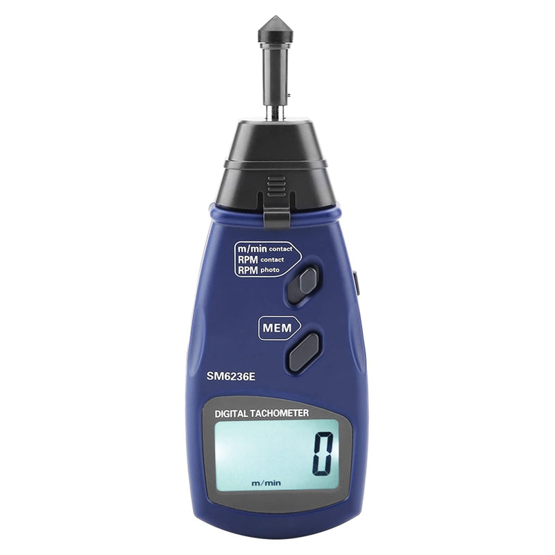 [Australia - AusPower] - Digital Tachometer DT6236E RPM Meter with Large Display, RPM Meter for Small Engines, 2.5 to 99999 RPM Chainsaw RPM Tachometer 5 Digits Tach LCD Rotation Gauge Meter 96 Data Logging 