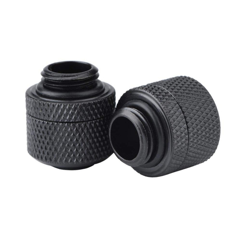 [Australia - AusPower] - Diyeeni Fitting 1/4 Inch Thread PC Water Cooling Connectors Compression Fitting for 9.5 mm (ID) / 12.7 mm (OD) Hose Pack of 2 