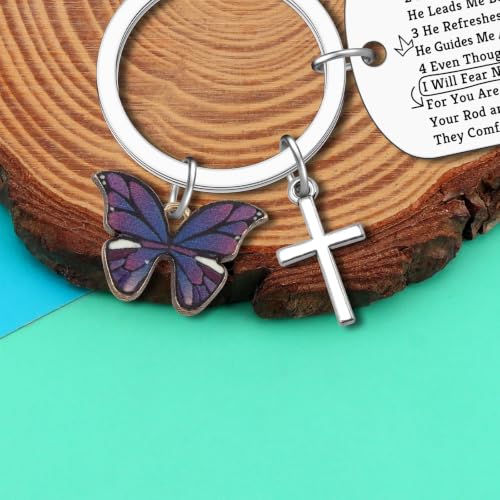 Inspirational Christian Gifts Keyring Spiritual Gift Religious Bible Verse