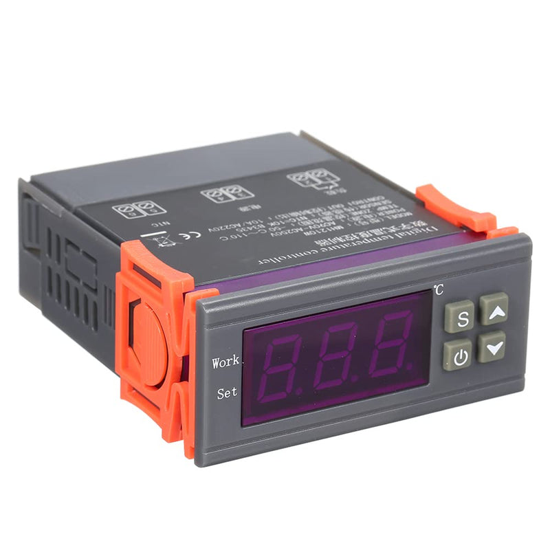 [Australia - AusPower] - Temperature Controller,MH-1210W Intelligent Microcomputer Digital Temperature Controller High Accuracy Heating/Cooling Temperature Control Thermostat Regulator with Sensor 