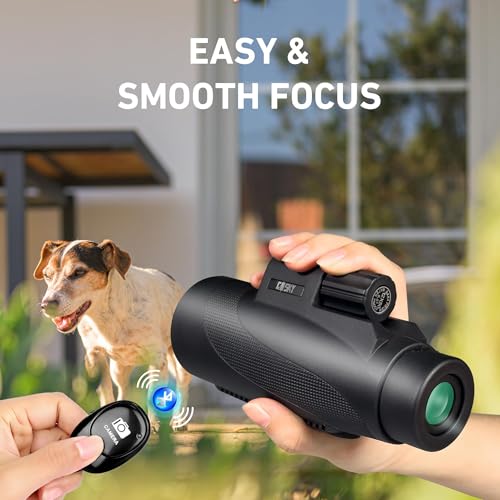 Gosky 15x52 High Powered Monocular Telescope for Adults with Tripod Black