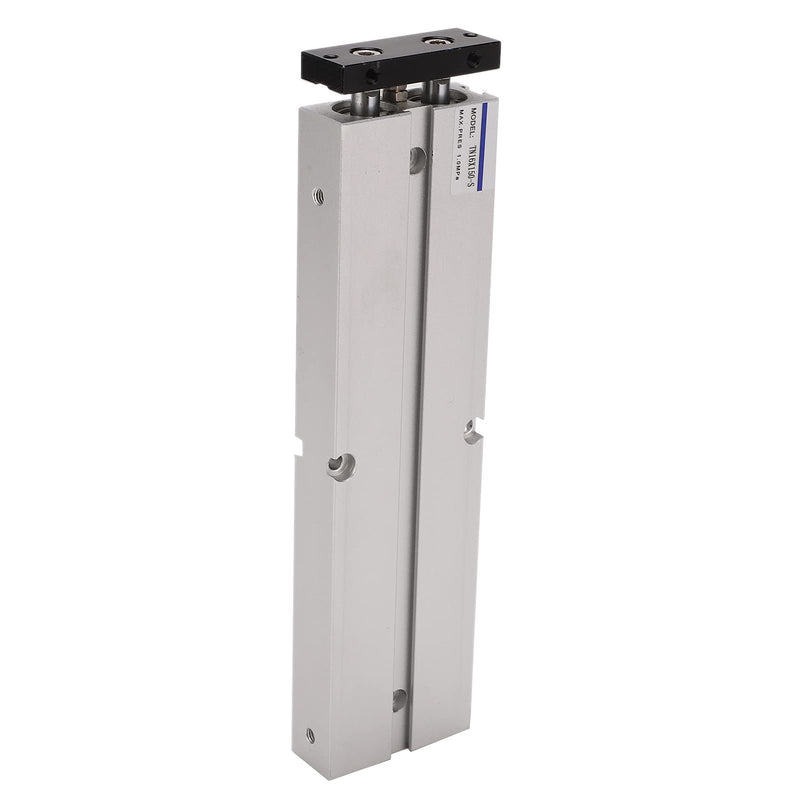 [Australia - AusPower] - Air Cylinder, 1.0MPa 10 to 200mm Stroke Aluminum Alloy Double Rod Double Shaft Air Cylinder, Industrial Air Cylinders (TN16X150-S) TN16X150-S 