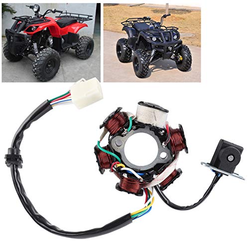 GY6 Stator Coil C11060 – 6-pole Magneto Ignition Coil for 110cc 125cc Quad Dirt Bike ATV – Replacement Part Copper Winding