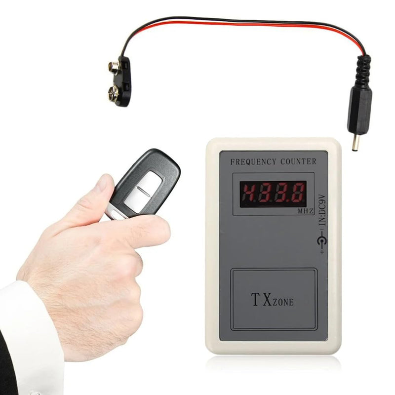 Remote Control Tester, Car Key Fob Signal Control, Wireless Meter, 260-450MHz Portable Digital Handheld Frequency Counter