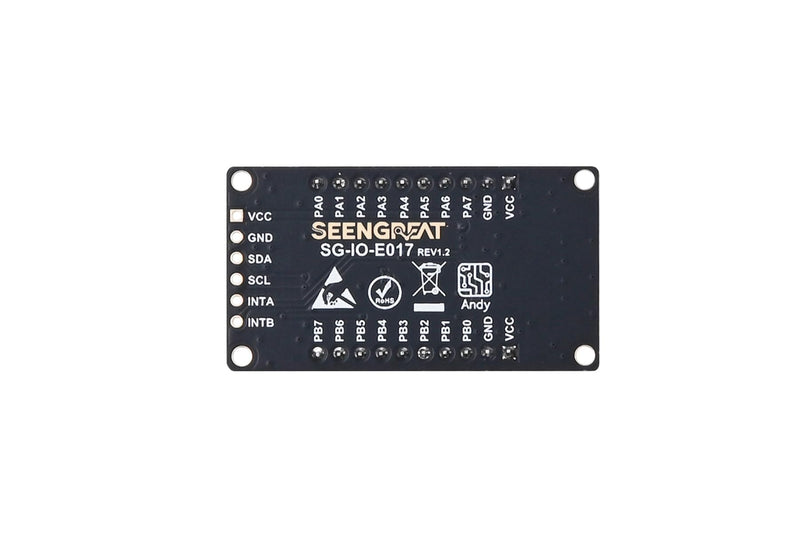 MCP23017 IO Expander Module I2C Interface Expands 16 I/O Pins for Ardui/Stm32/Raspberry Pi Zero W Zero WH 2B 3B 3B+ 4B, 3.3V and 5V Levels, 3-Digit DIP Switch