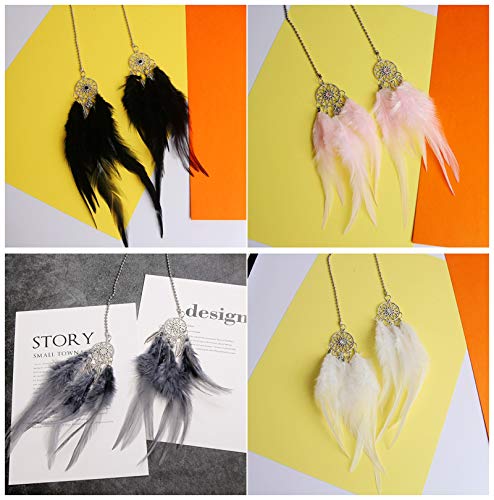 Mini Dream Catcher- Dream Catchers for Cars, Small Dreamcatcher Feather Handmade Hanging Charms Pendant Car Rearview Mirror Home Decor (Pink) Pink