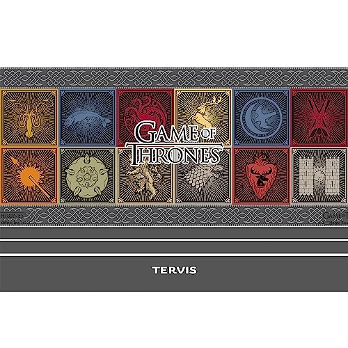 Tervis Triple Walled Game of Thrones House Sigils Insulated Tumbler Cup Keeps Drinks Cold & Hot, 30oz, Stainless Steel