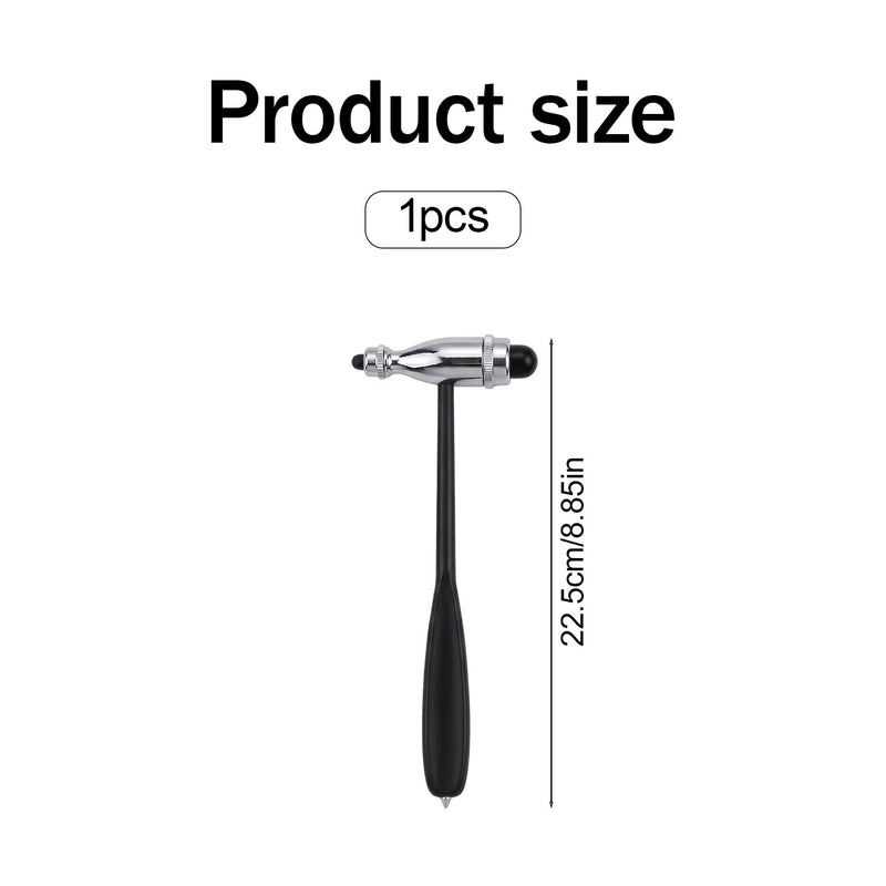 Tromner Neurological Reflex Hammer Precision Reflex Diagnostic Tool Made of Stainless Steel with Double-Sided Rubber Head, Perfect for Skin Muscle Reflexes, Clinical Examination Surface Reactions