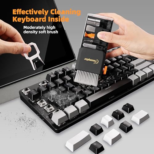 Keyboard Cleaning Kit, All-in-One Laptop & Computer Screen Cleaner, Black