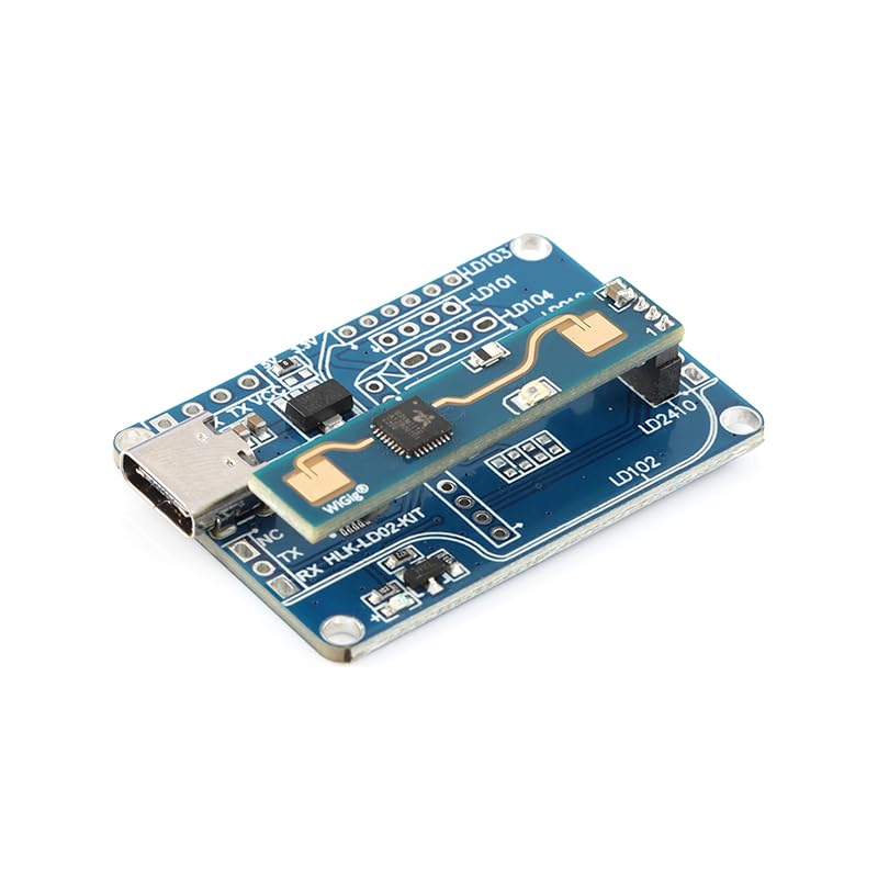 [Australia - AusPower] - HLK-LD2410B 24GHz Human Presence Radar Module Test Kit with Bluetooth LD2410 Smart Human Detection Sensor Module Board with Bluetooth Test Kit 