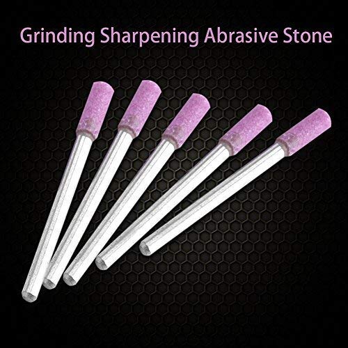[Australia - AusPower] - Pack of 50 Sanding Disc Sharpening Shank Tools with 4 mm Whetstone Head, Durable Alloy, Long Service Life, Practical and Economical 