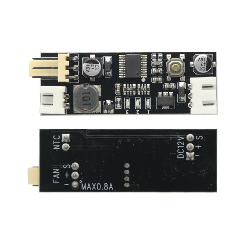 [Australia - AusPower] - Single 12V 0.8A DC PWM 2-3 Wire Fan Temperature Control Speed Controller Chassis Computer Noise Reduction Module Board 