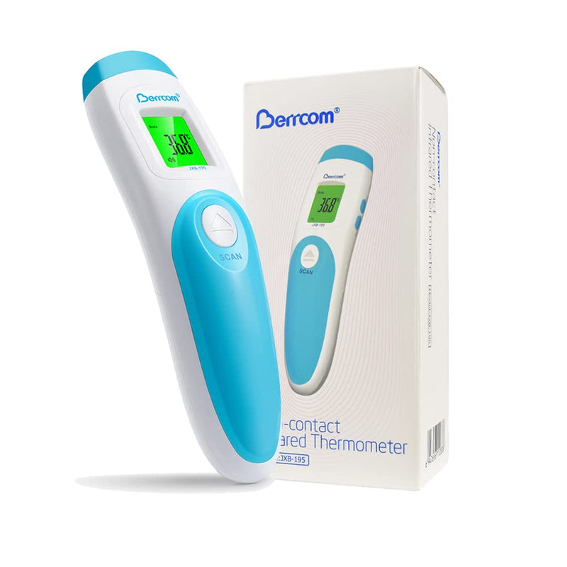[Australia - AusPower] - [Value Bundle] Berrcom Non Contact Forehead Thermometer JXB195 & Berrcom Oral and Underarm Thermometer for Adults and Kids DT007 