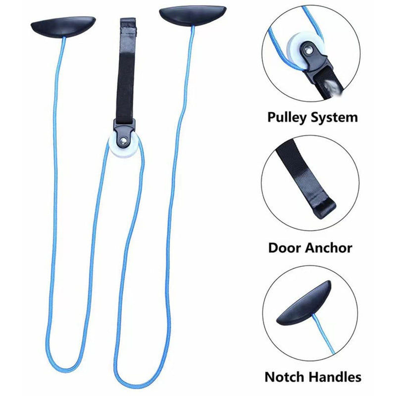 [Australia - AusPower] - Shoulder Trainer Pulley, Pulley Fitness, Shoulder Rope Pulley Set, Shoulder Physiotherapy Rope Pulley, Fitness Gymnastics Rope for Training, Rehabilitation, Rehabilitation, Shoulder Mobility 