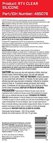 Loctite Automotive RTV Clear Silicone Adhesive, 300 ml tube for waterproof indoor and outdoor sealing and wiring protection