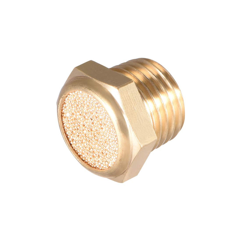 [Australia - AusPower] - sourcing map 10pcs Brass Silencer G1/4 Adjustable Silencer G Brass 