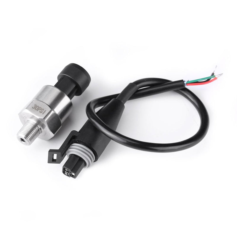 [Australia - AusPower] - Sensor Transducer Pressure, Fydun 1pc 1 8NPT Thread Pressure Sensor Stainless Steel Pressure Transmitter Sensor for Oil Fuel Air Water (200 PSI) 200PSI 