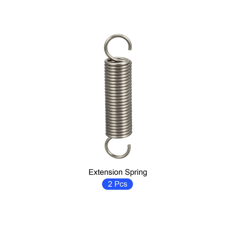 [Australia - AusPower] - Extension Spring (1.2x10x50mm/0.047"x0.39"x1.97") 2Pcs, Stainless Steel Tension Spring Wire - for Home Repair Construction Machinery 0.047"x0.39"x1.97" 