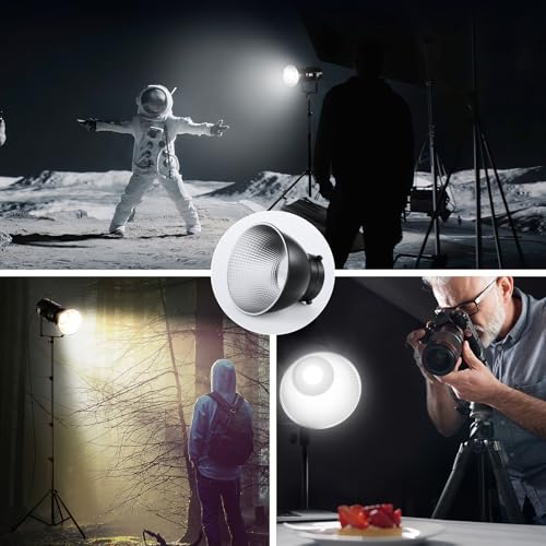 NEEWER RF1 7''/18cm Fish Scale Pattern Standard Reflector Diffuser with Bowens Mount for NEEWER CB300B, CB100C, FS230, Vision 4, Vision 5, S101-400W Pro, Q4 Studio Flash & LED Video Light