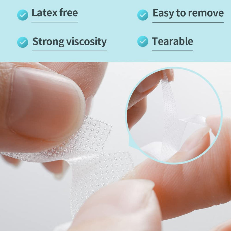 Medical Tape First Aid Tape Clear Surgical Bandage Tape for Wound - 0.49 Inch x 9.95 Yards 12 Rolls