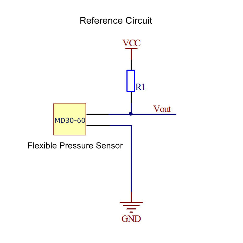 [Australia - AusPower] - Pressure Sensor, Touch Sensor, Thin Film Pressure Sensor MD30-60-50kg High Sensitivity Quick Response Waterproof Flexible Thin Film Transducer 