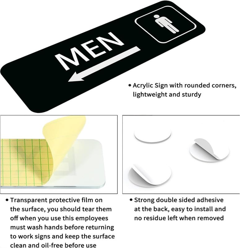 Check Out With Left Arrow Sign For Business Self Adhesive Signs Industrial Warning Signs For Office Outdoor Indoor Supplies 10""X3"" (Black And White)