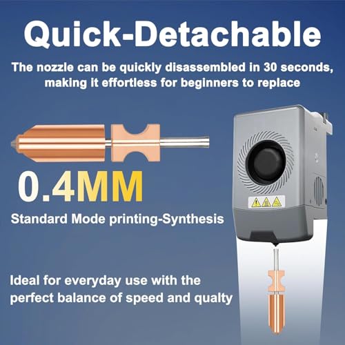 AD5X Hotend Nozzle Kit, 3 Pack 0.4mm Hardened Steel Integrated Nozzle with 3 Silicone Covers - All-Metal High-Temp Resistant (300℃) for PLA/ABS/PETG/TPU, OEM Replacement for Flashforge AD5X 3D Printer