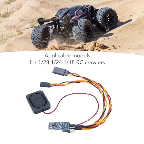 Gonetre RC Car Engine Sound Simulator High Simulation Remote Control Car Sound Module for 1/28 1/24 1/18 Scale RC Crawler Trucks Electronic Components