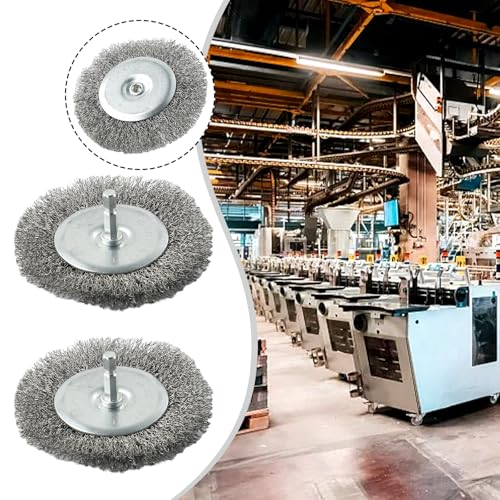 2pcs Stainless Steel Electric Joint Brush Replacement Part, Wire Brush Set Joint Cleaner Accessories, Wire Brush Diameter 100mm