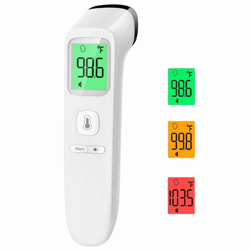 [Australia - AusPower] - No-Touch Thermometer for Adults and Kids - LCD White & LCD Green 
