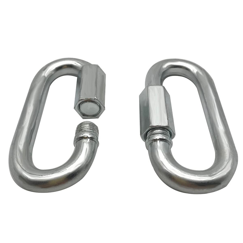 [Australia - AusPower] - Threaded Quick Link Trailer Safety Chain Hook Carabiner Clip, 5/16-Inch Diameter, 8,000 lbs Break Strength M8 Trailer Carabiner 