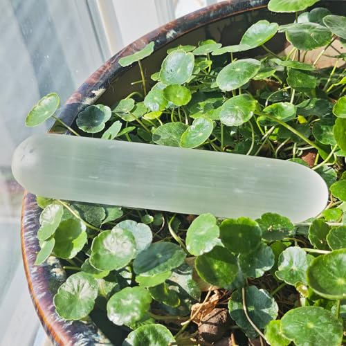 7.9 x 1.6" Polished Selenite Crystal Wand 1.2 lb Large Selenite Stick