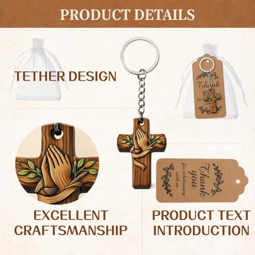 Keychain Pocket Crosses with Bags and Cards 1