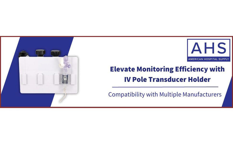 [Australia - AusPower] - AHS American Hospital Supply Transducer Holder for Iv Pole Holds 3 Transducers Oem Arterial Transducer Adjustable Holders Oem Devices (Icu Medical Compatible) ICU Medical Compatible 