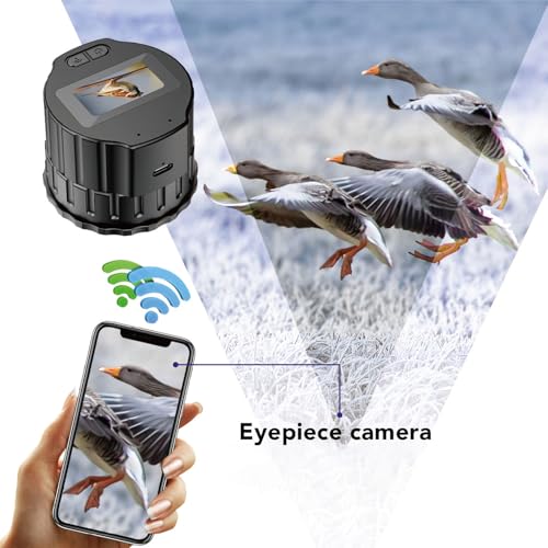 16MP Electronic Eyepiece Camera for 28mm to 48mm Telescopes, 1.5 inch Screen, Video Resolution, Link to with Viidure App