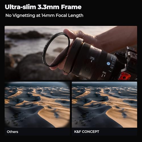 K&F CONCEPT 72mm MC UV Lens Protection Filter with Filter Cap Ultra-Slim