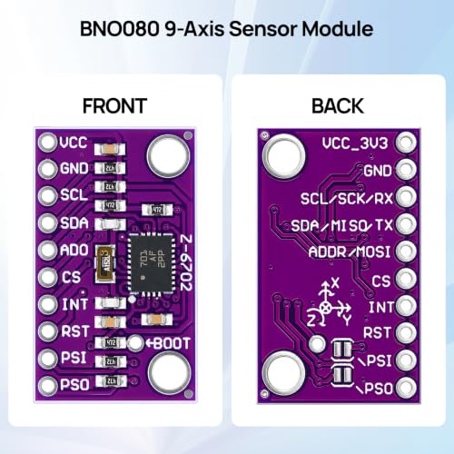 BNO080 9-Axis Sensor Module Ulegqin BNO080 9DOF AHRS Sensor Module High Precision Accelerometer Gyroscope Magnetometer 9DOF AHRS IMU Compatible with Arduino