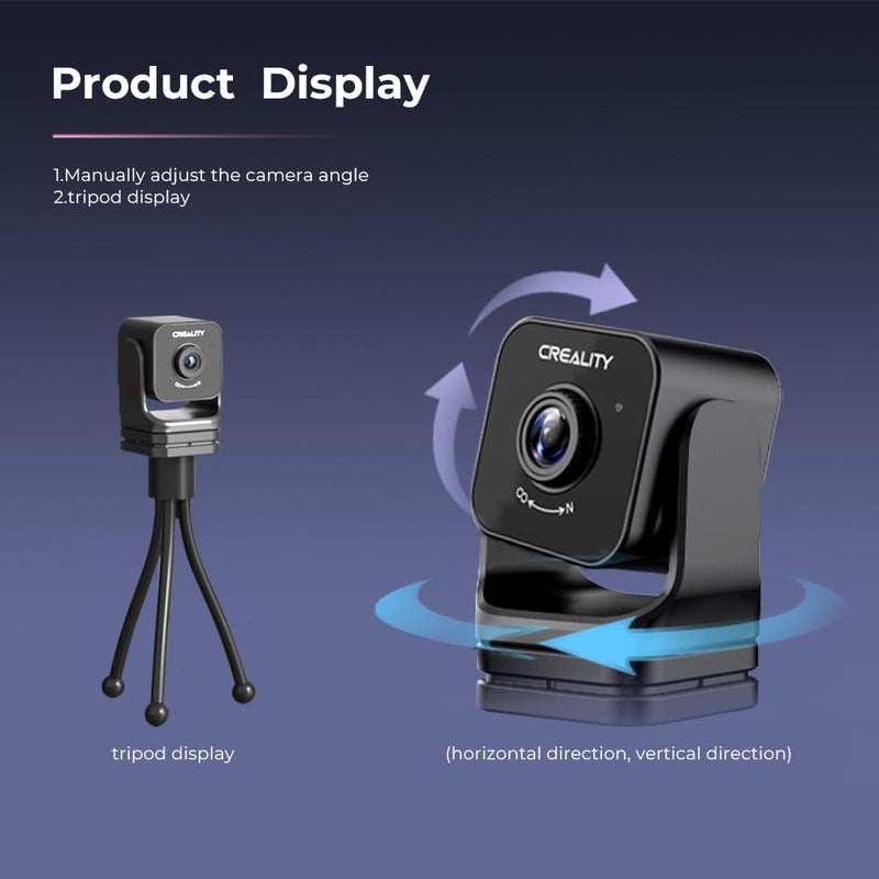 Creality Nebula Camera for 3D Printers, HD Quality for Sonic Pad, Nebula Pad, Ender 3 V3/Plus/KE/SE, CR-10 SE, HOLOT-MAGE/PRO, Real-Time Monitoring, Time-Lapse Photography, Spaghetti Detection