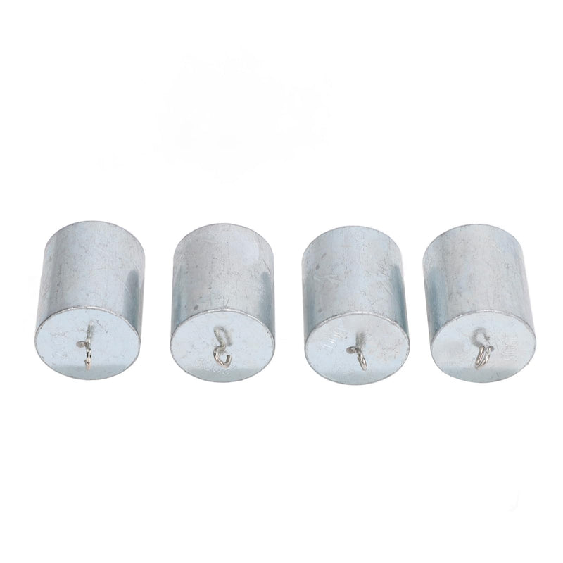 4 Pieces 200G Weights with Hooks, Chrome Plated Steel Calibration Weight Set for Teaching Experiments at School at Home