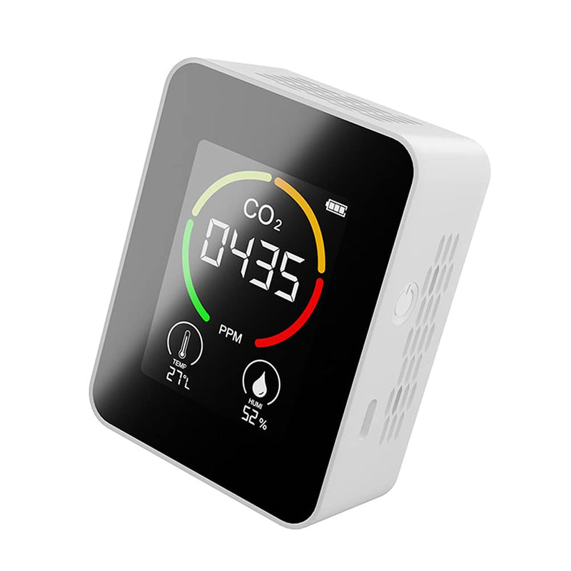 [Australia - AusPower] - Shkalacar Co2 Detector Air Quality Monitor CO2 Temperature Humidity Sensor Digital Indoor Air Pollution Tester Monitor LCD Display with Backlit 